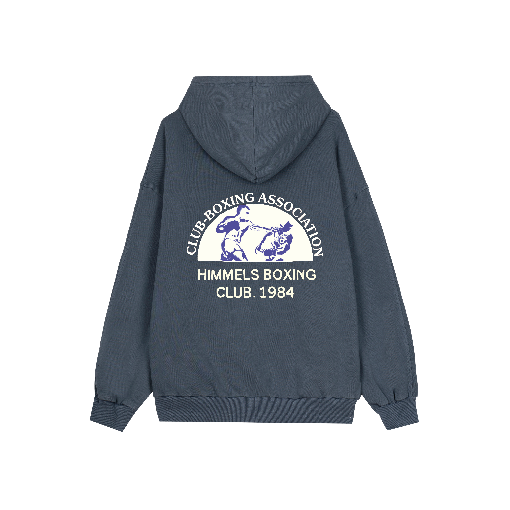 SUDADERA CON CREMALLERA BOXING AZUL