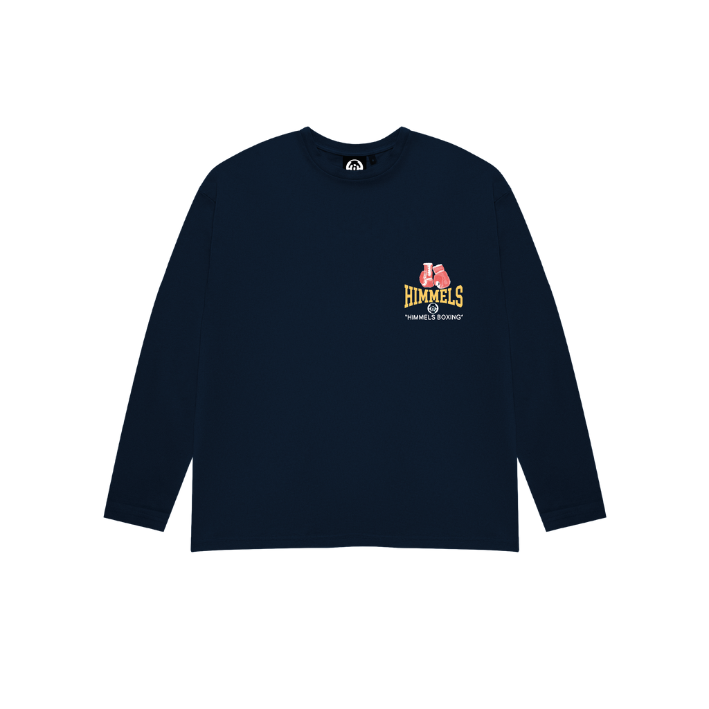 CAMISETA BOXING MANGA LARGA AZUL MARINO