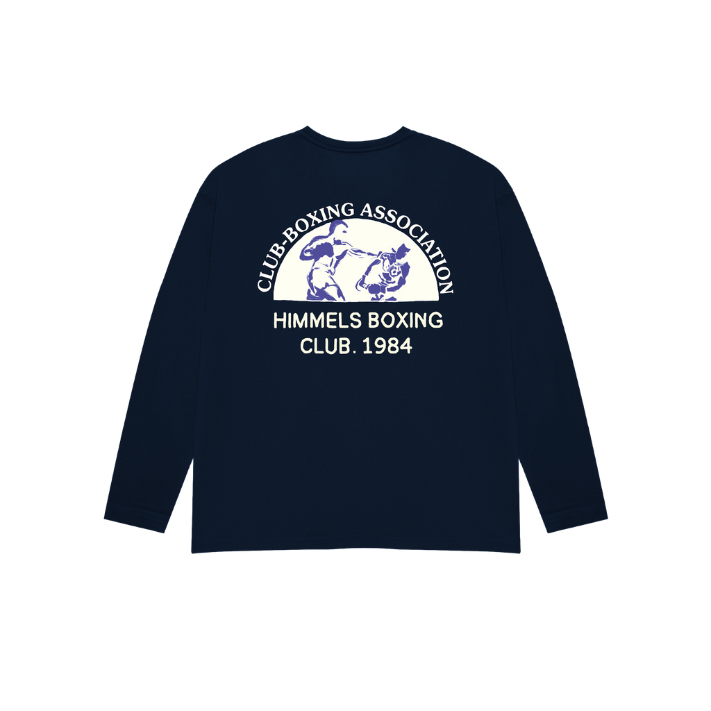 CAMISETA BOXING MANGA LARGA AZUL MARINO