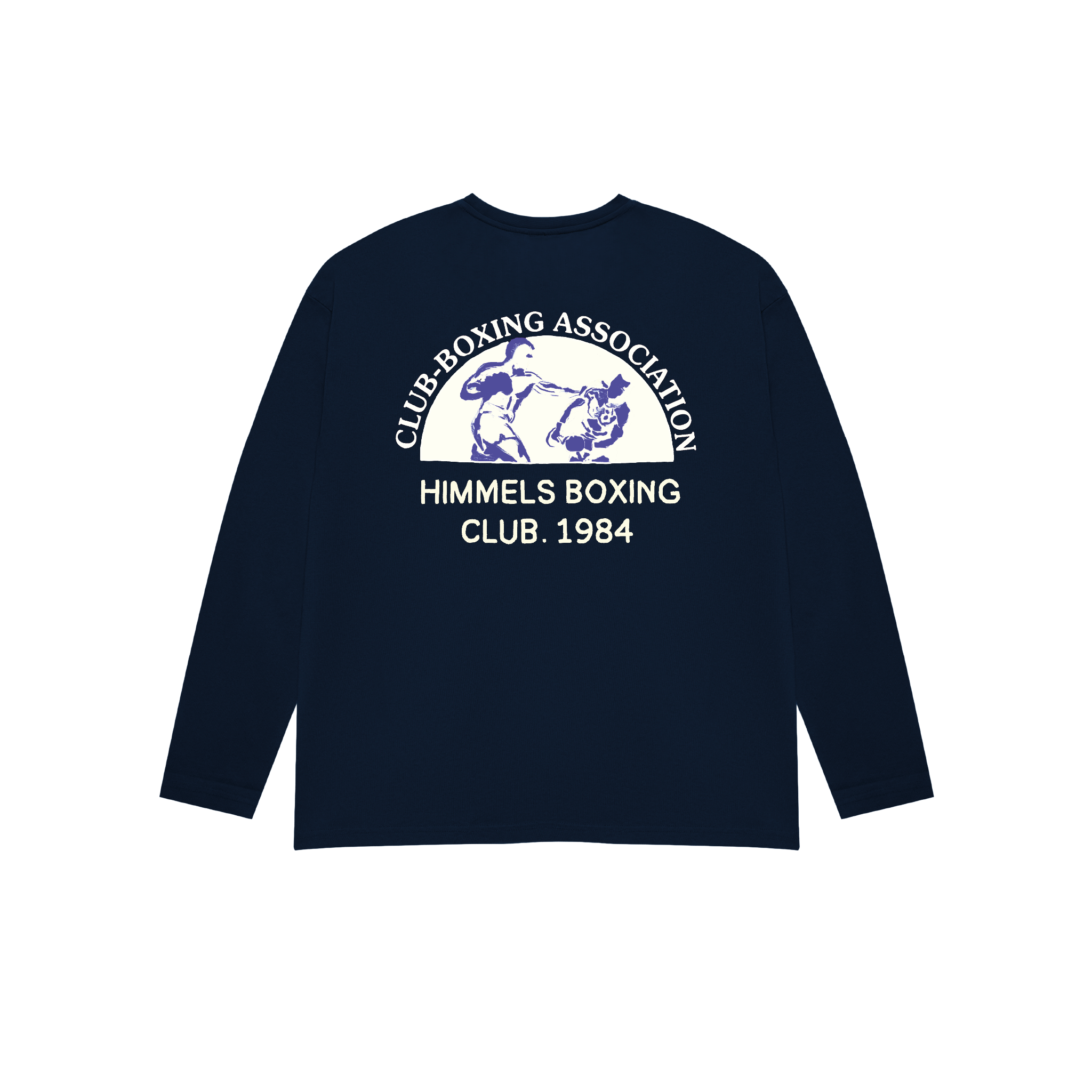 CAMISETA BOXING MANGA LARGA AZUL MARINO