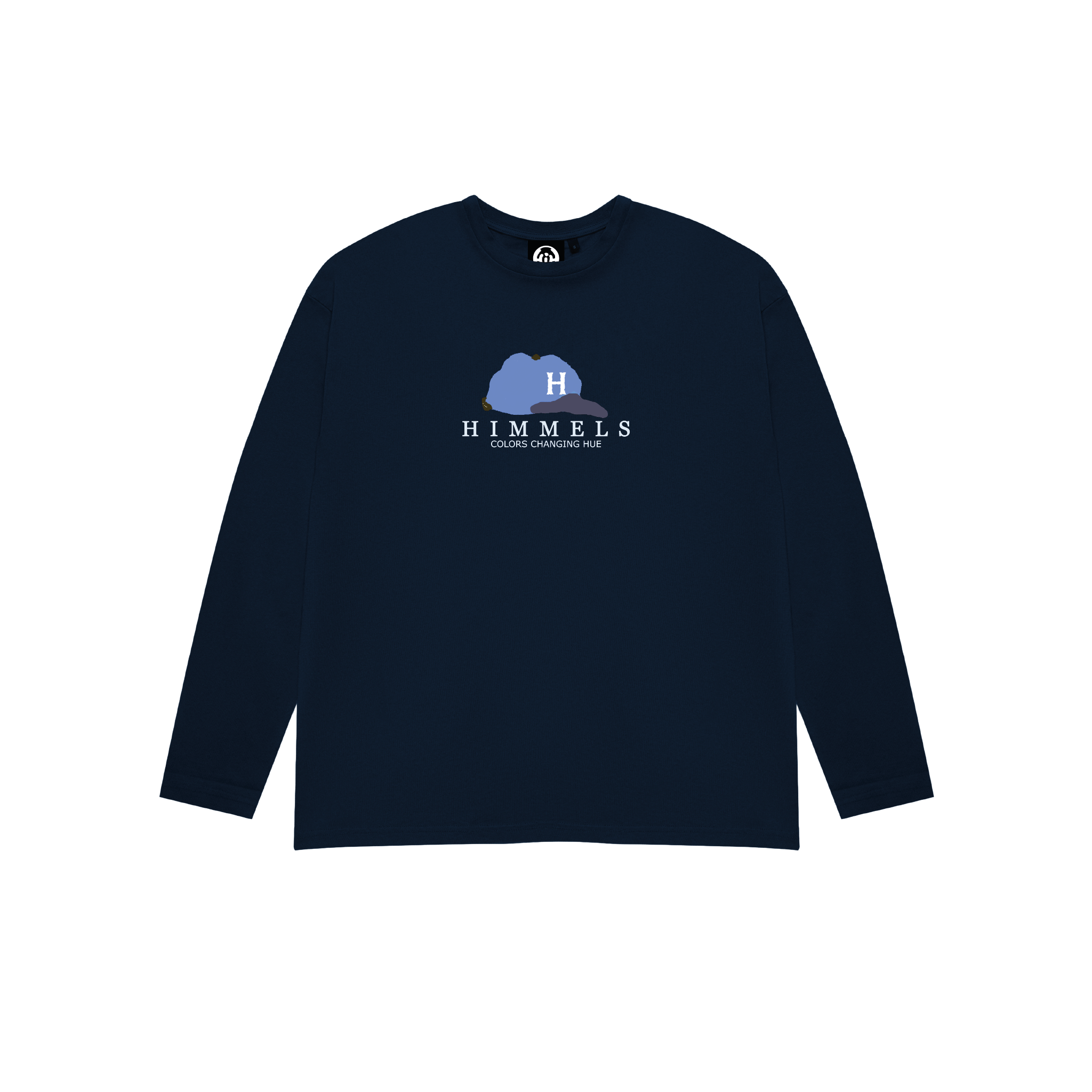 CAMISETA COLORS CHANGING MANGA LARGA AZUL MARINO
