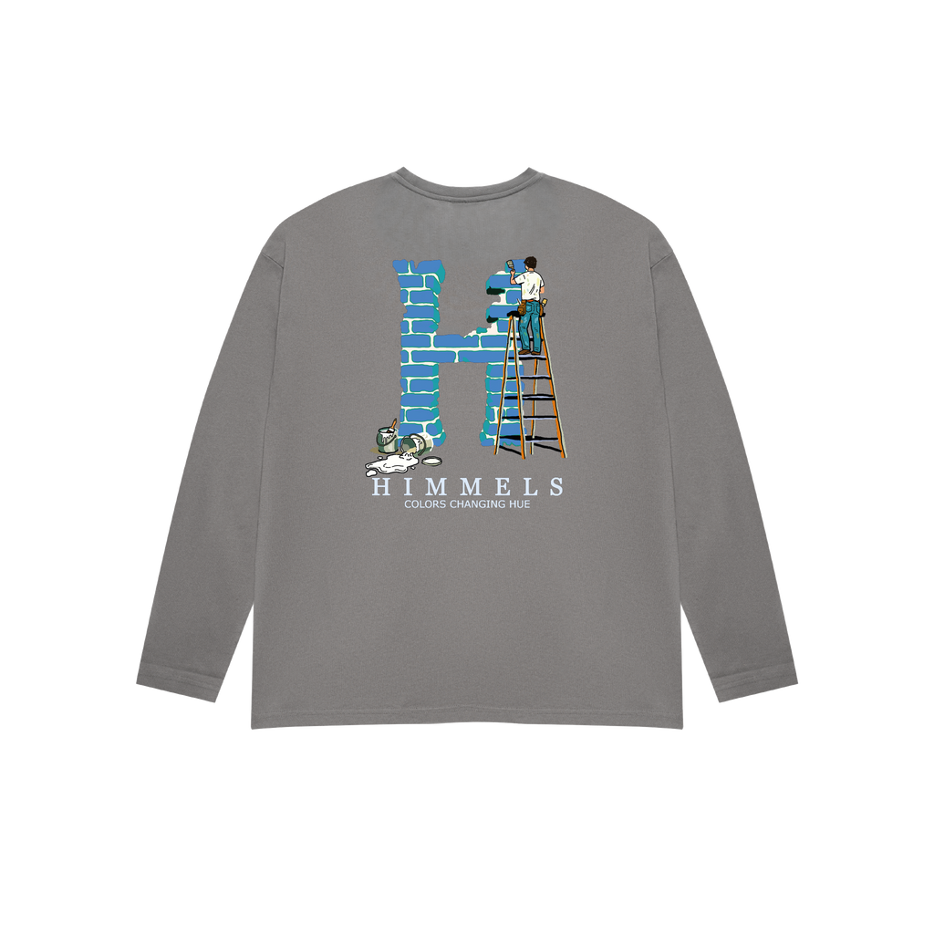 CAMISETA COLORS CHANGING MANGA LARGA CHARCOAL