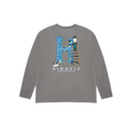 CAMISETA COLORS CHANGING MANGA LARGA CHARCOAL