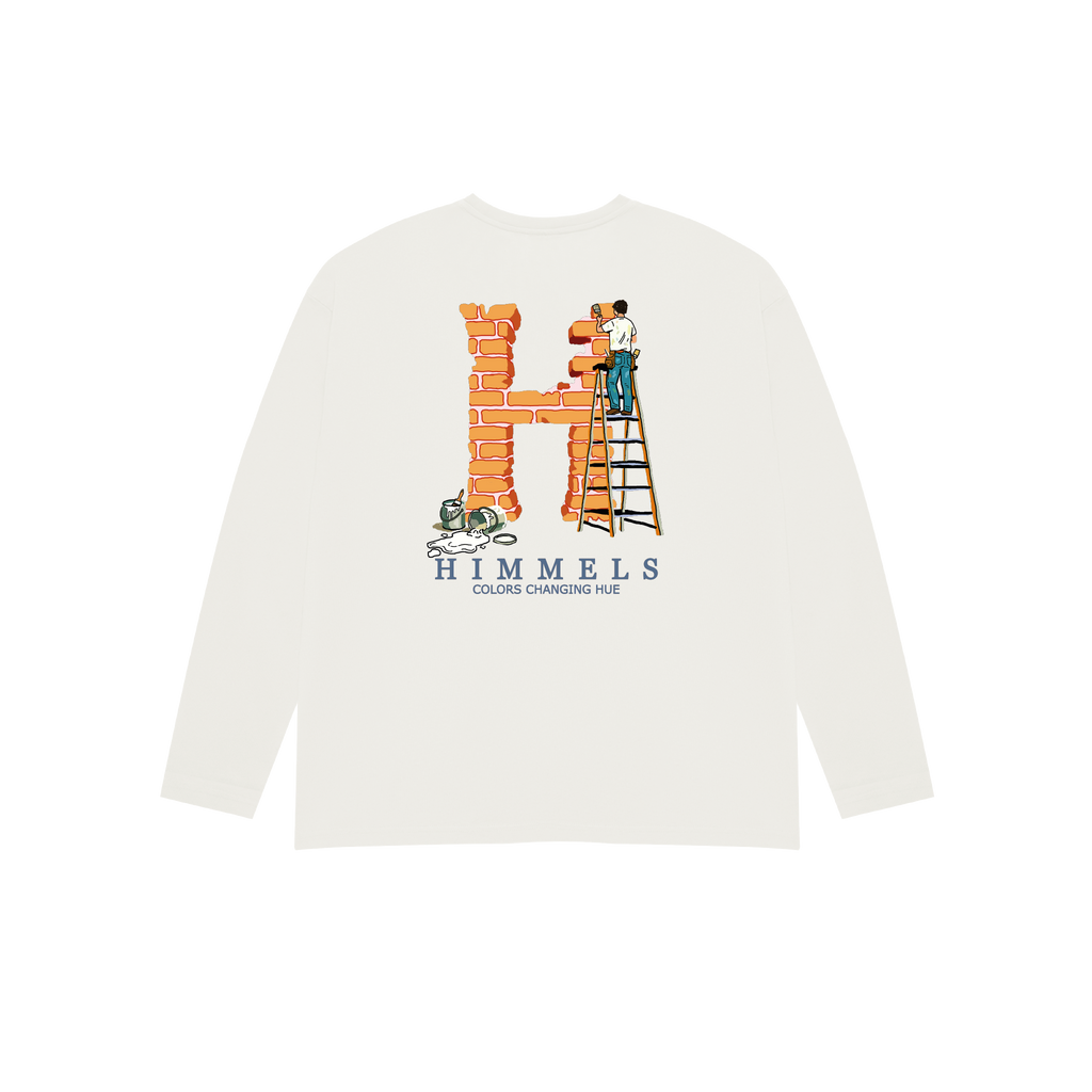 CAMISETA COLORS CHANGING MANGA LARGA BLANCA