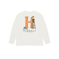 CAMISETA COLORS CHANGING MANGA LARGA BLANCA