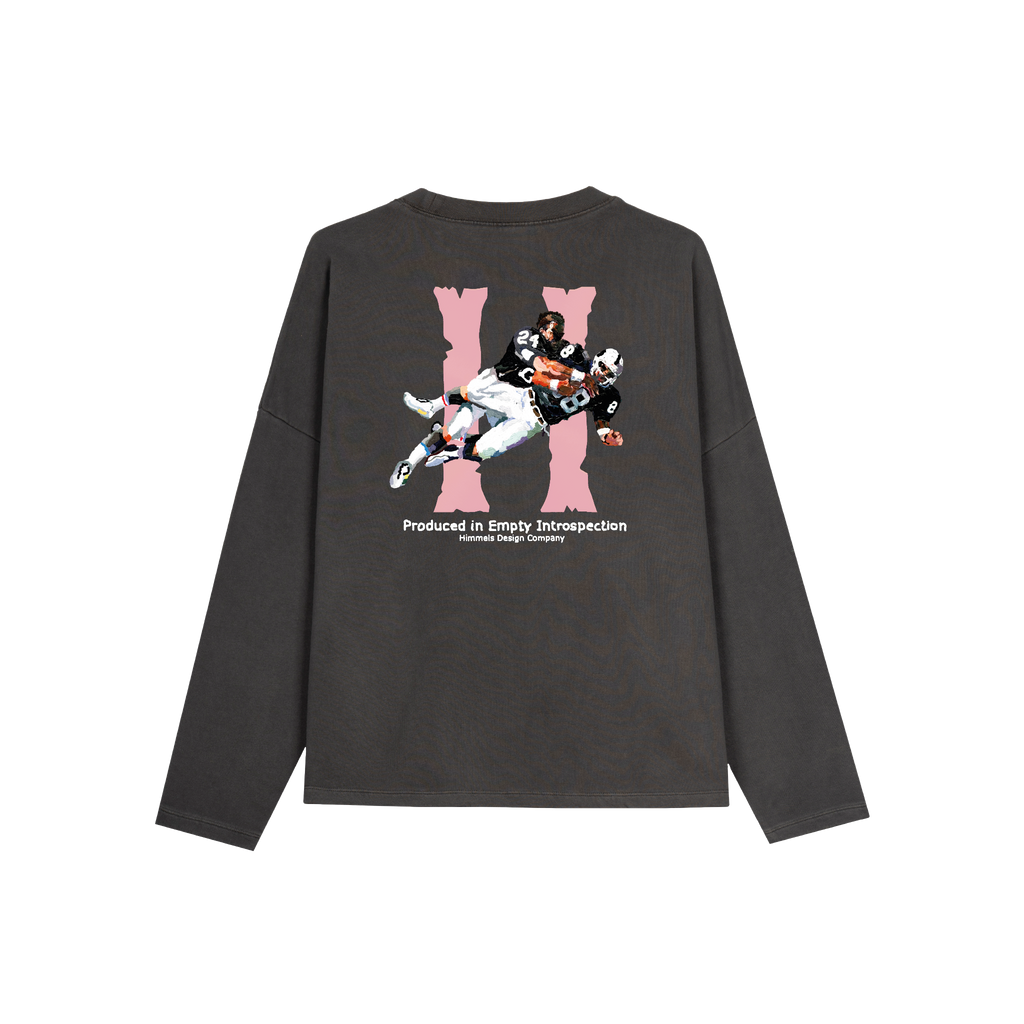 SUDADERA SIN CAPUCHA BROKEN BONES CHARCOAL