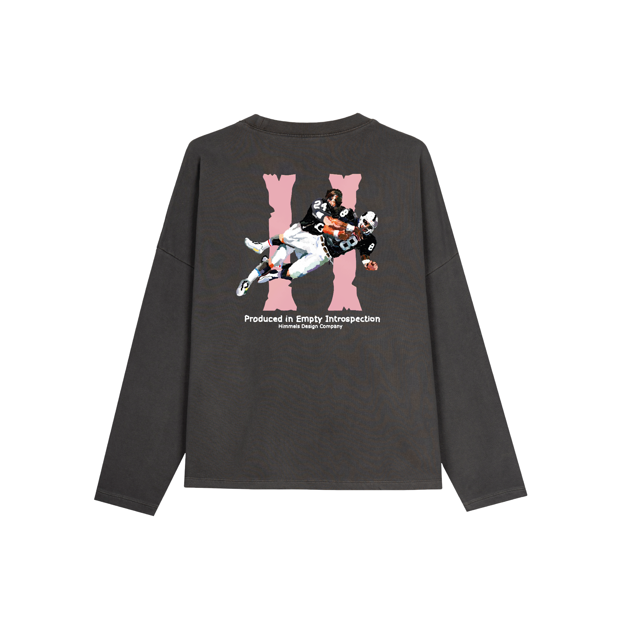 SUDADERA SIN CAPUCHA BROKEN BONES CHARCOAL