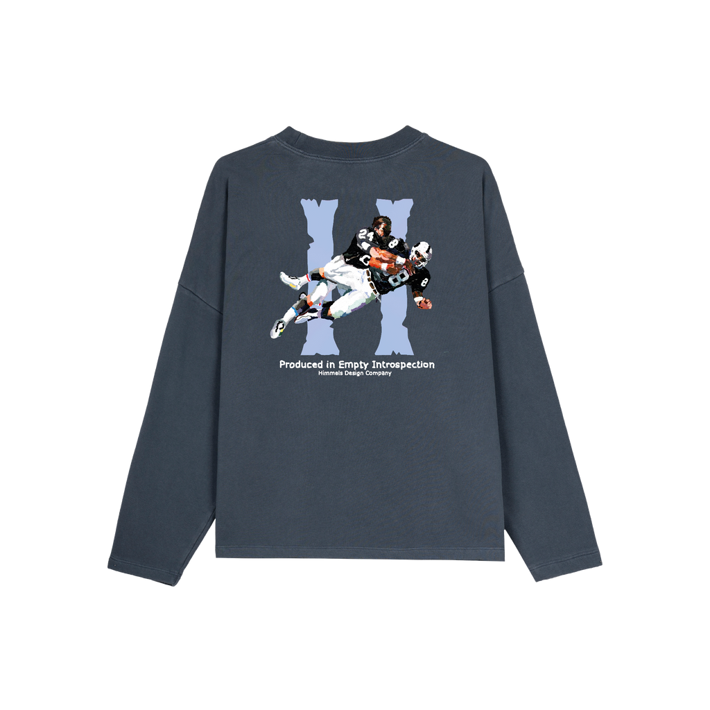 SUDADERA SIN CAPUCHA BROKEN BONES AZUL MARINO
