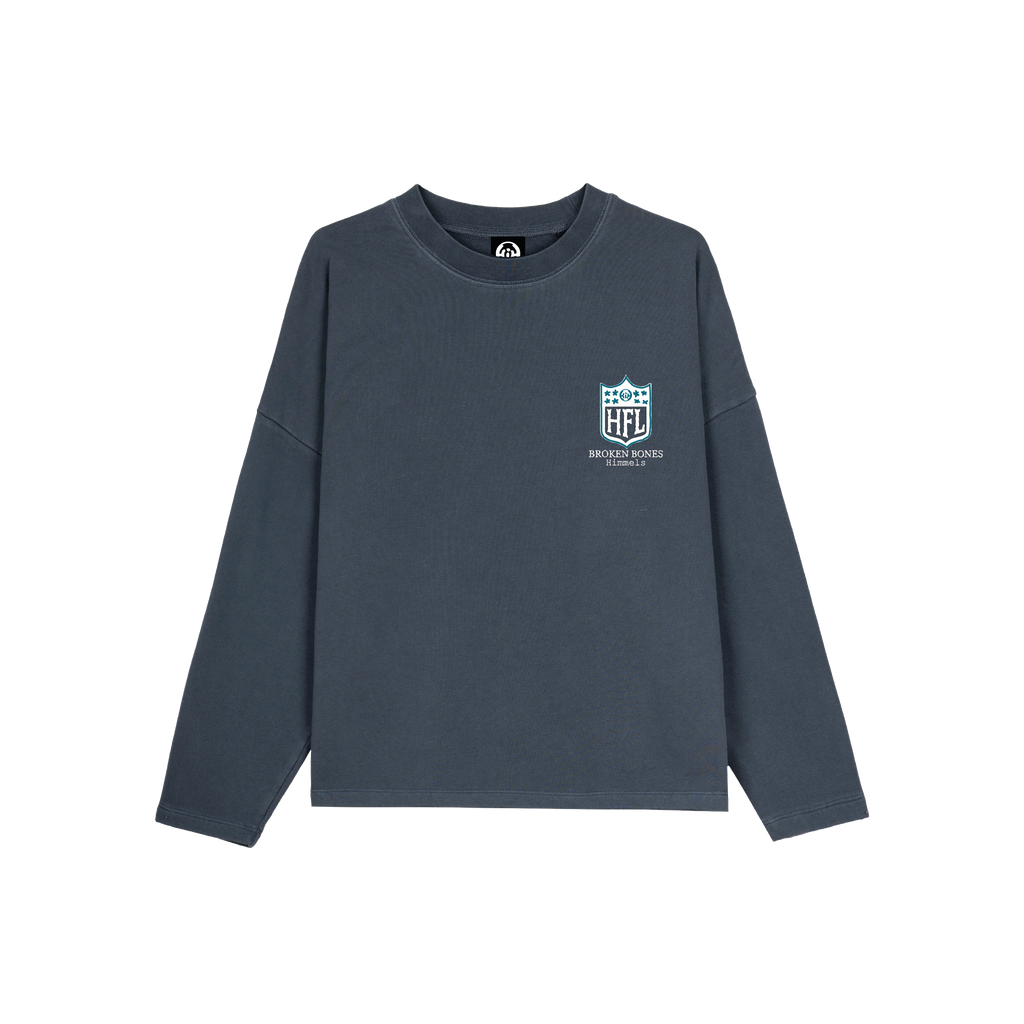 SUDADERA SIN CAPUCHA BROKEN BONES AZUL MARINO