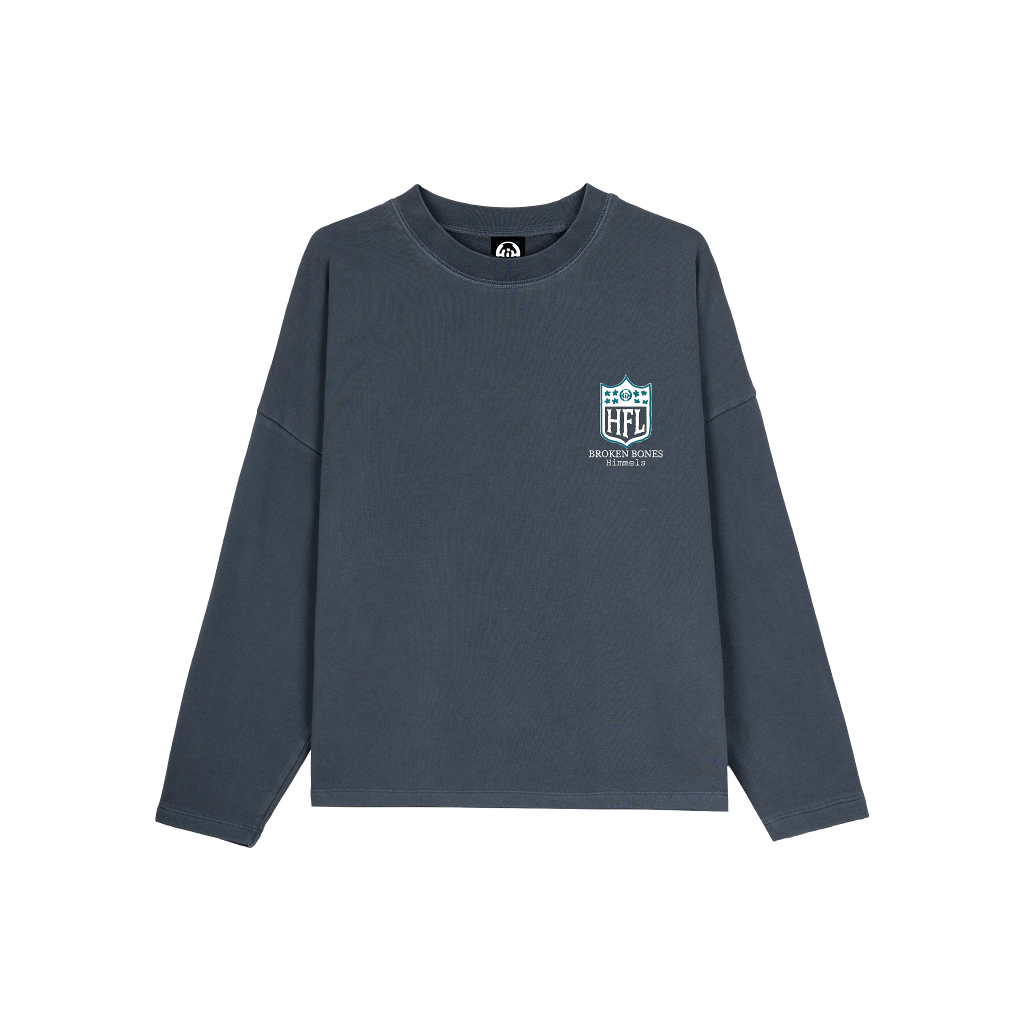 SUDADERA SIN CAPUCHA BROKEN BONES AZUL MARINO