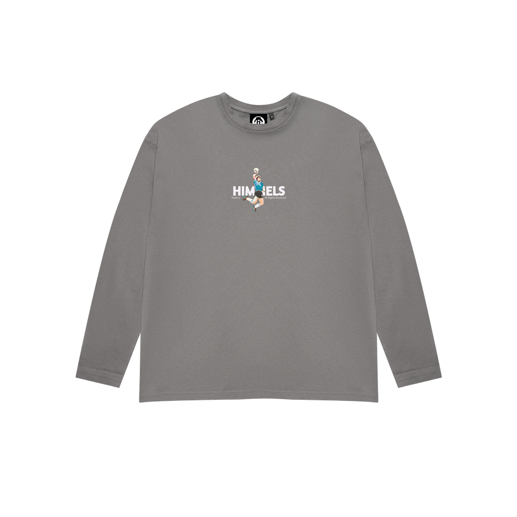 CAMISETA FOOTY SHOWDOWN MANGA LARGA CHARCOAL