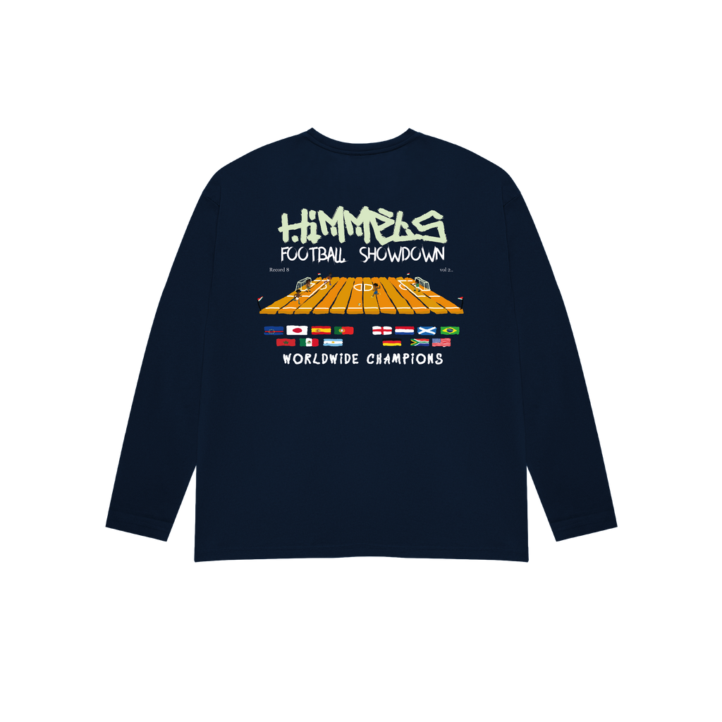 CAMISETA FOOTY SHOWDOWN MANGA LARGA NAVY BLUE