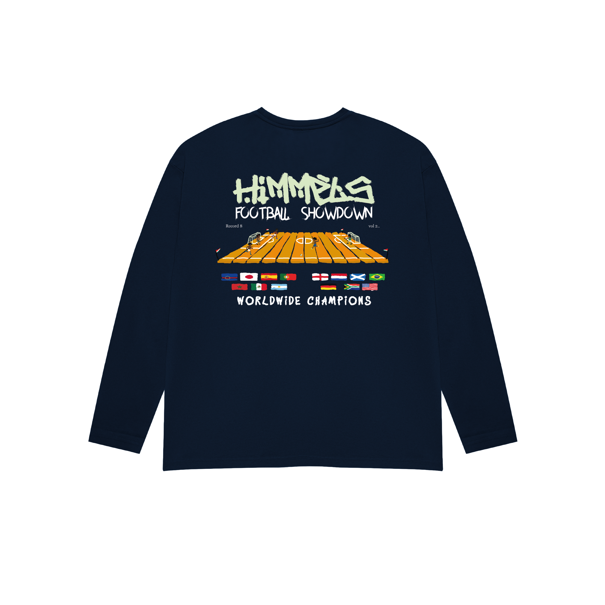 CAMISETA FOOTY SHOWDOWN MANGA LARGA NAVY BLUE