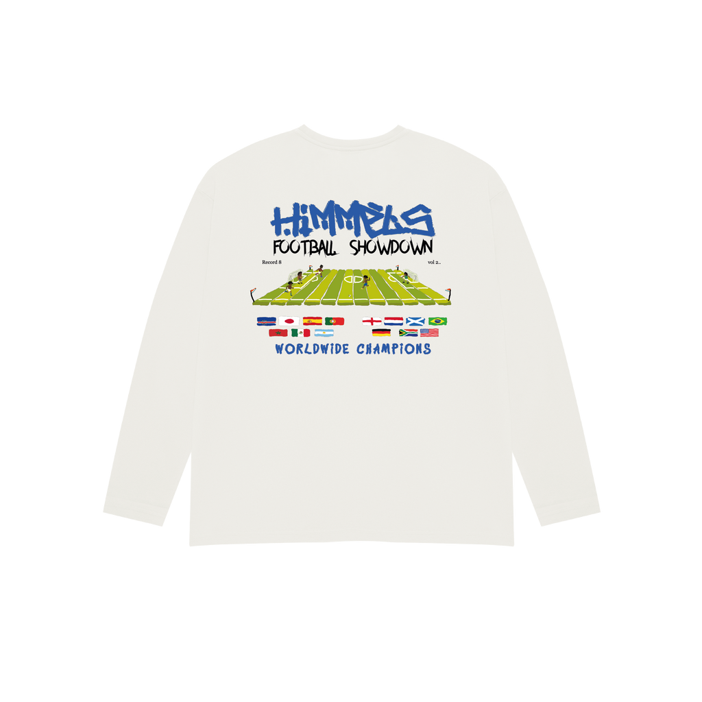 CAMISETA FOOTY SHOWDOWN MANGA LARGA WHITE