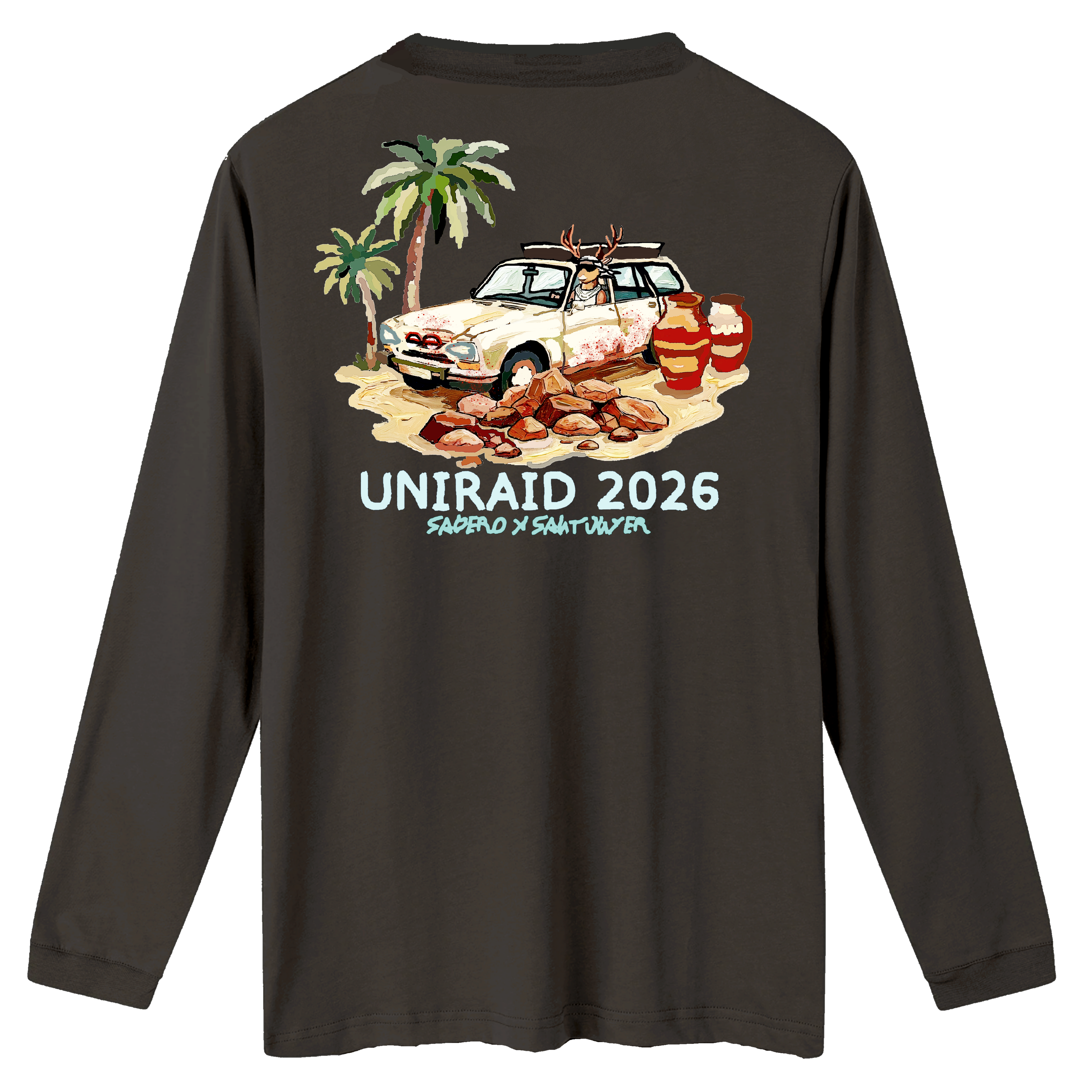 Camiseta Santunyer manga larga gris