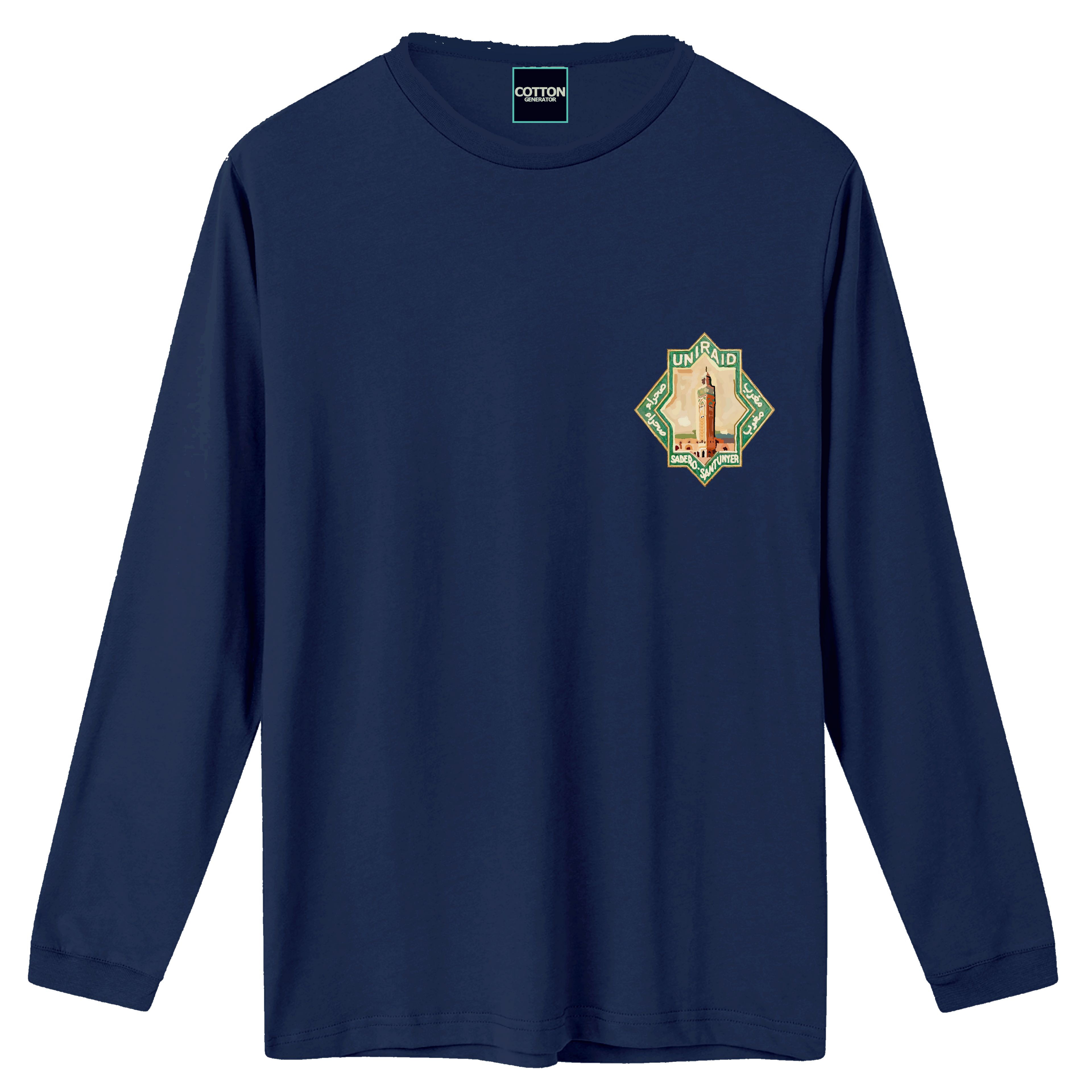 Camiseta Santunyer manga larga azul