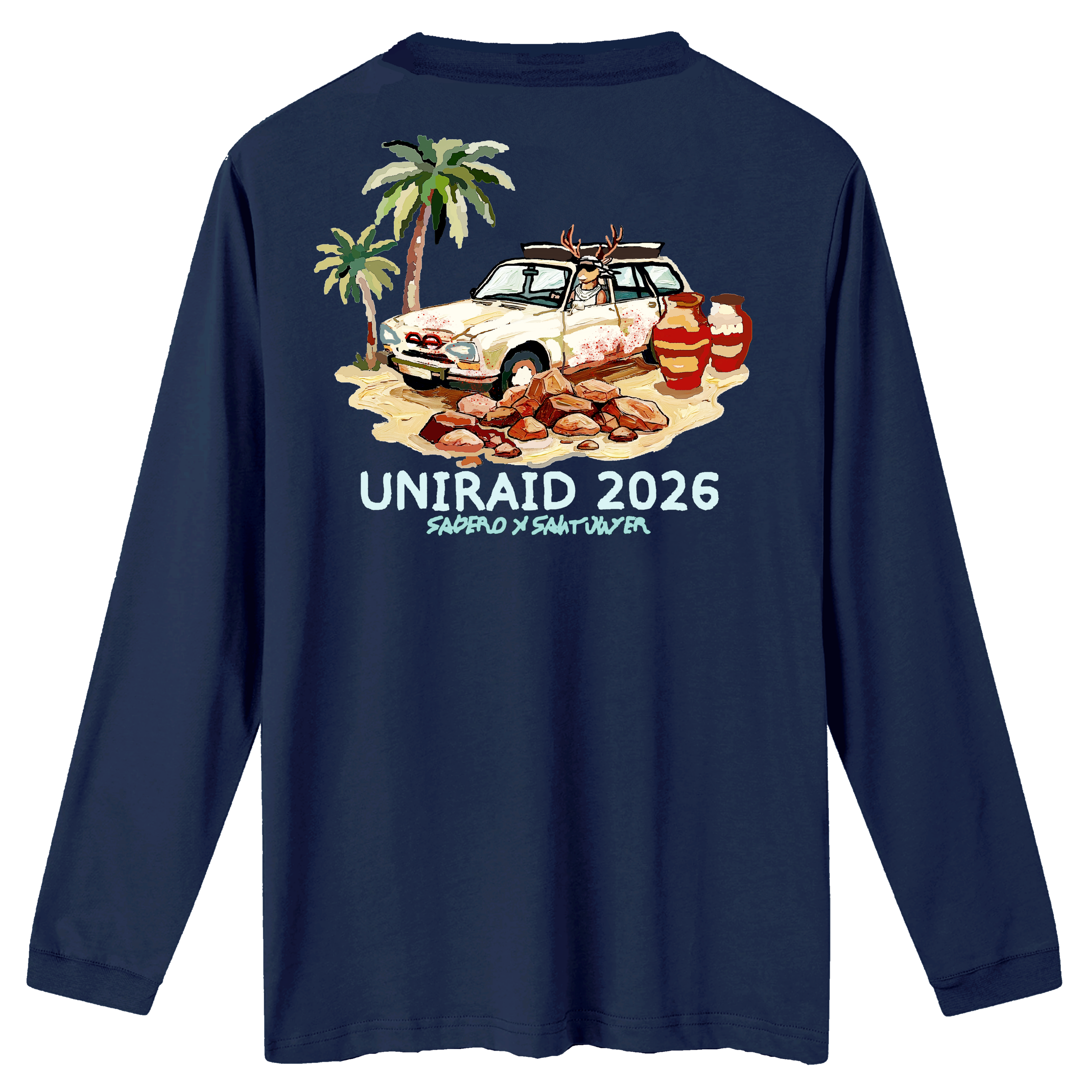 Camiseta Santunyer manga larga azul