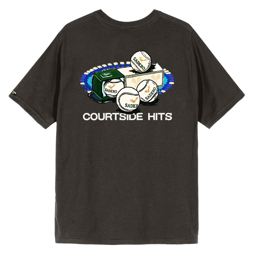 Camiseta courtside hits gris