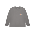 CAMISETA HUSTLE MANGA LARGA CHARCOAL