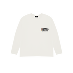 CAMISETA HUSTLE MANGA LARGA BLANCA