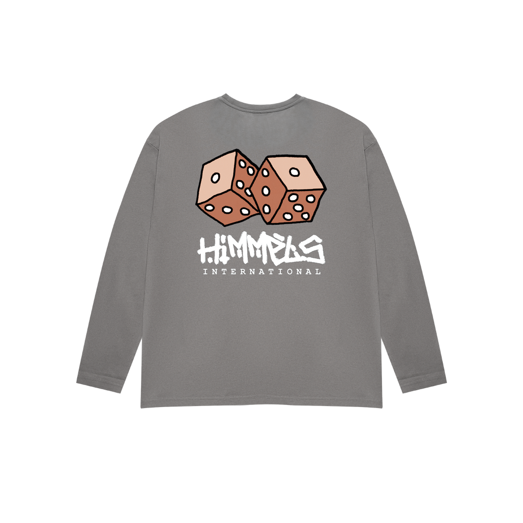 CAMISETA HUSTLE MANGA LARGA CHARCOAL