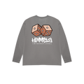 CAMISETA HUSTLE MANGA LARGA CHARCOAL