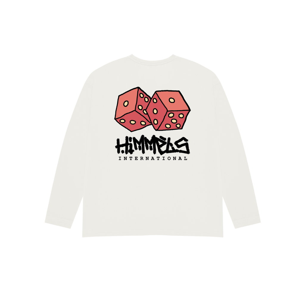 CAMISETA HUSTLE MANGA LARGA BLANCA
