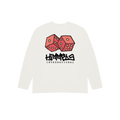 CAMISETA HUSTLE MANGA LARGA BLANCA