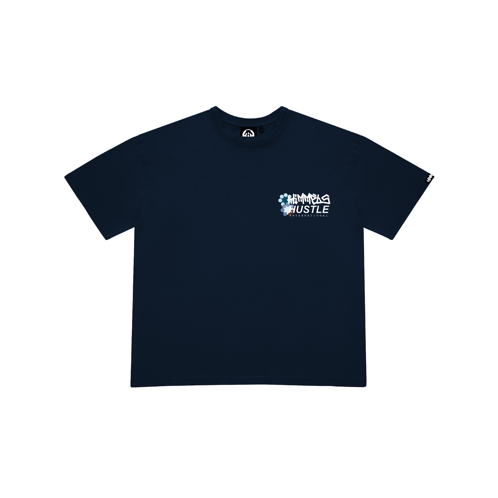 CAMISETA HUSTLE AZUL MARINO