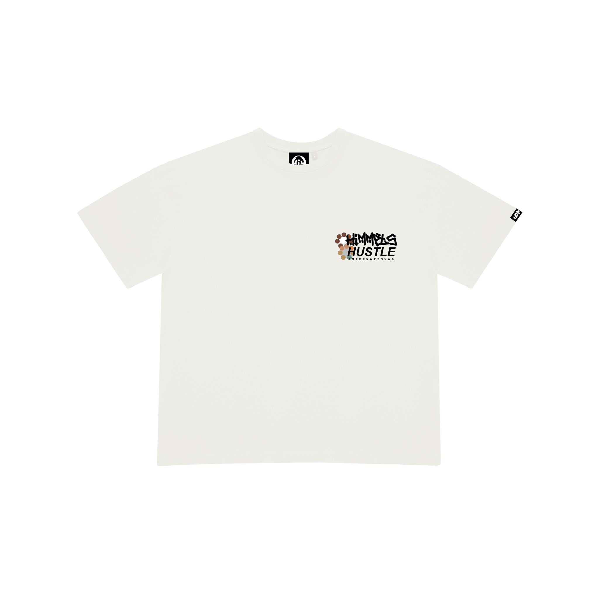 CAMISETA HUSTLE BLANCA