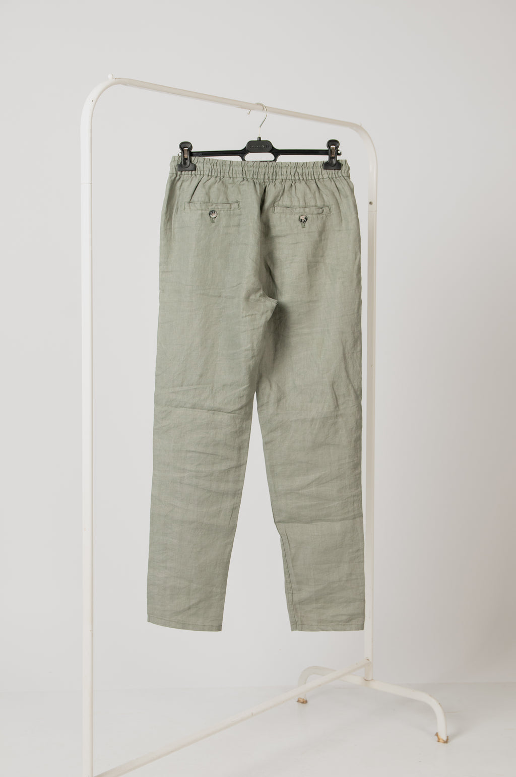 Pantalón 100% lino verde