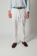 Pantalón de lino blanco