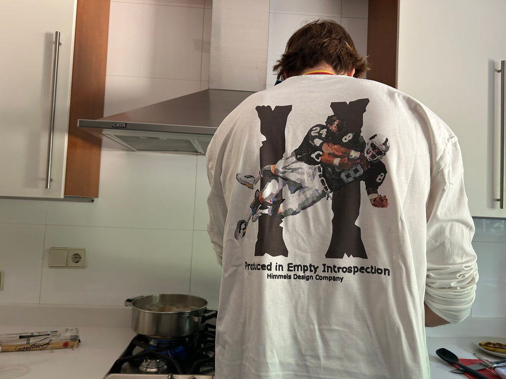 CAMISETA BROKEN BONES MANGA LARGA BLANCA