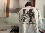 CAMISETA BROKEN BONES MANGA LARGA BLANCA