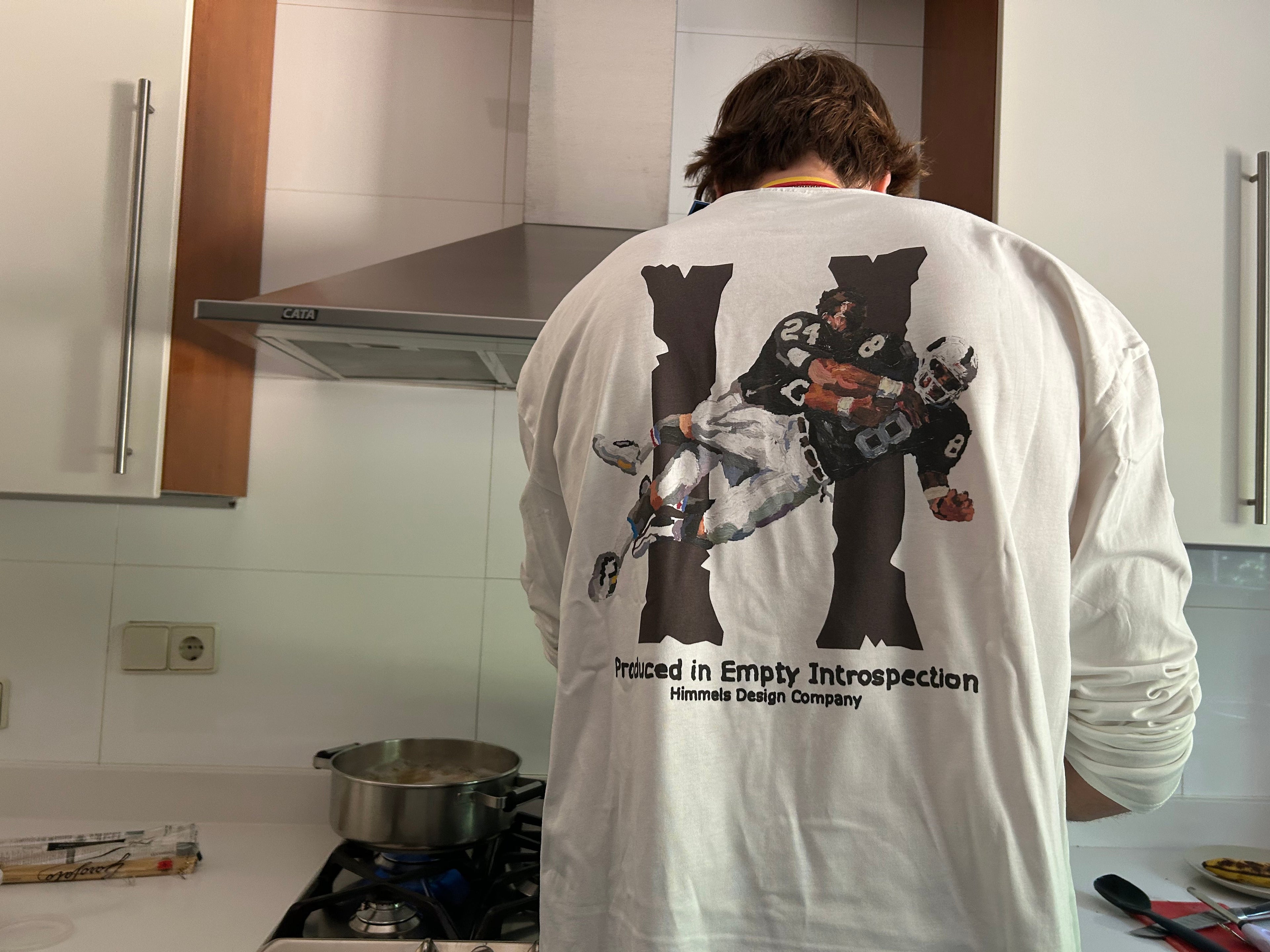 CAMISETA BROKEN BONES MANGA LARGA BLANCA