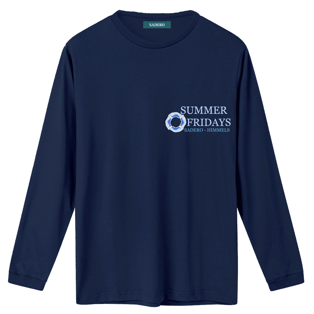 Camiseta summer manga larga azul