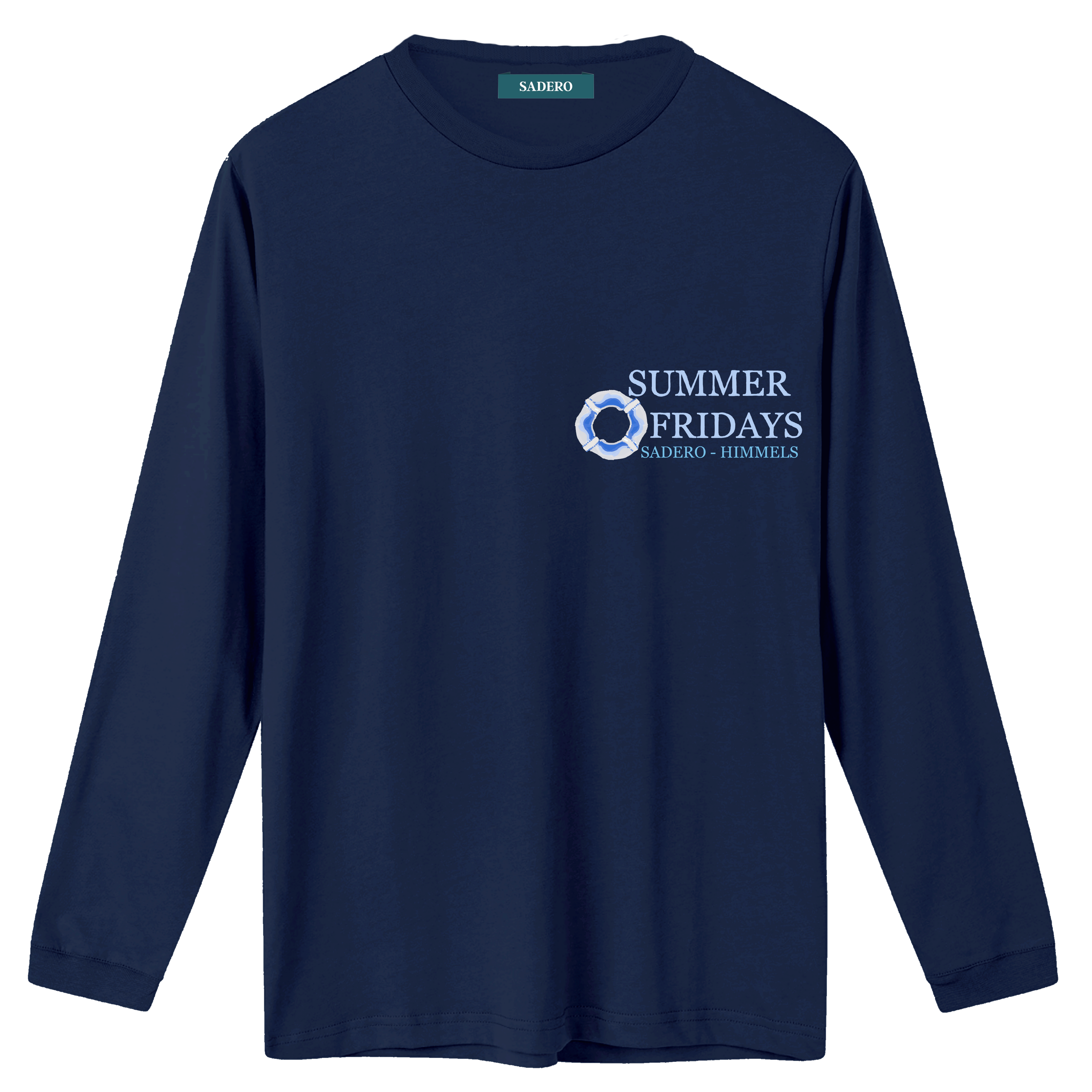 Camiseta summer manga larga azul