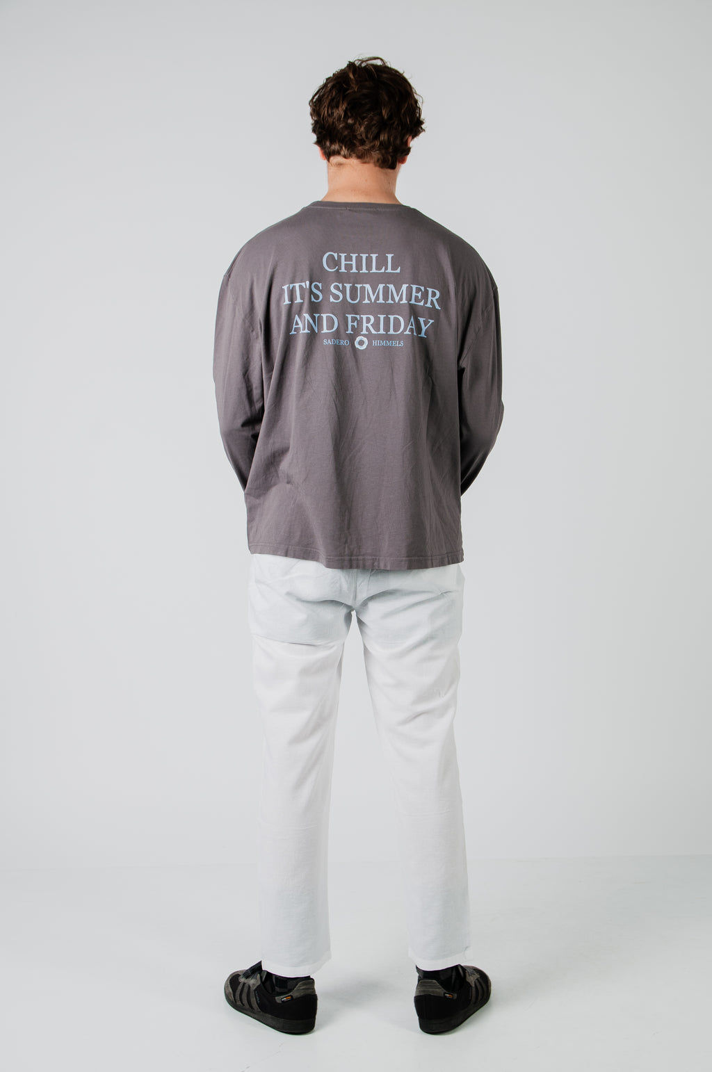 Camiseta summer manga larga gris