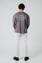 Camiseta summer manga larga gris