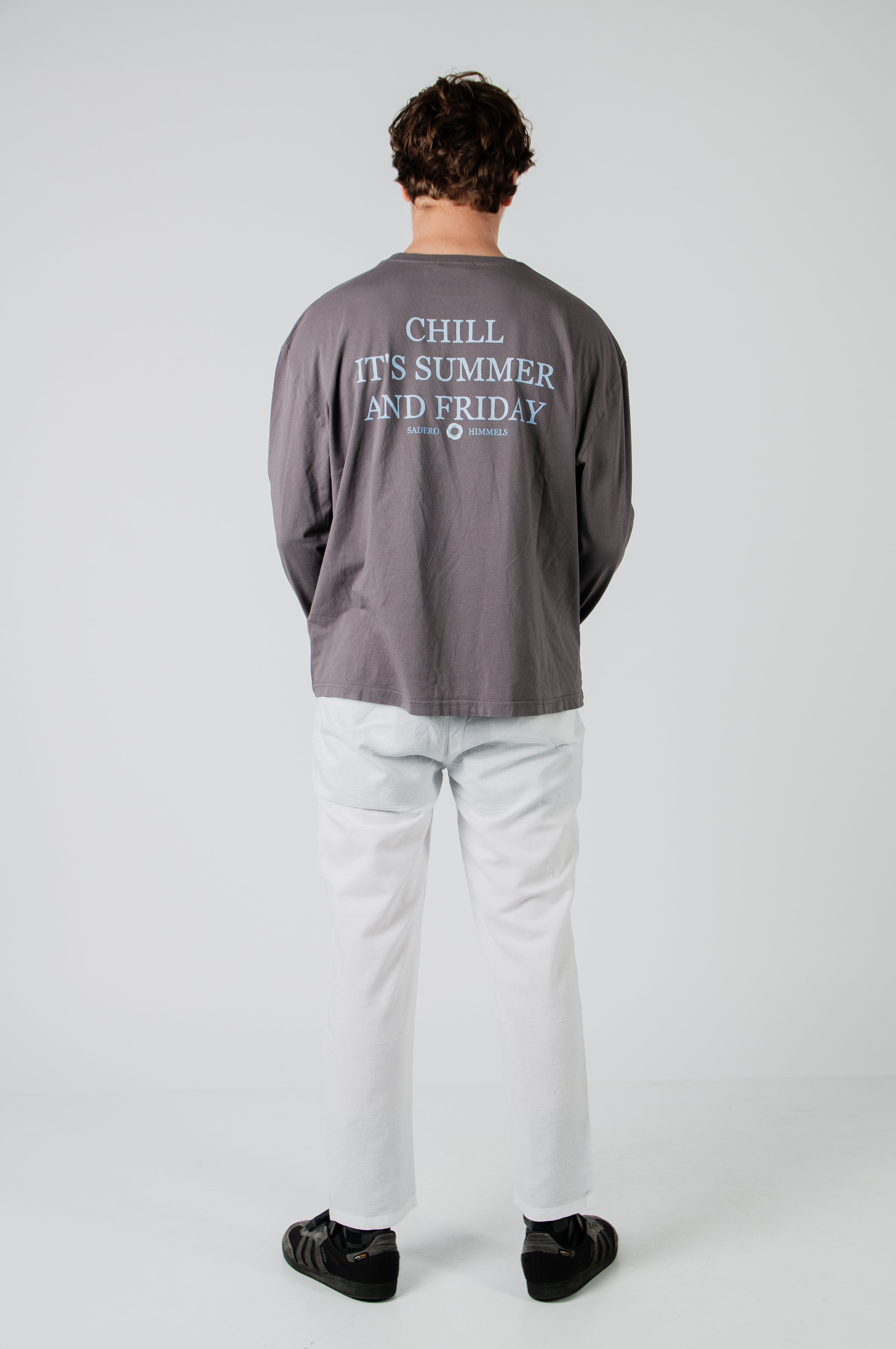 Camiseta summer manga larga gris