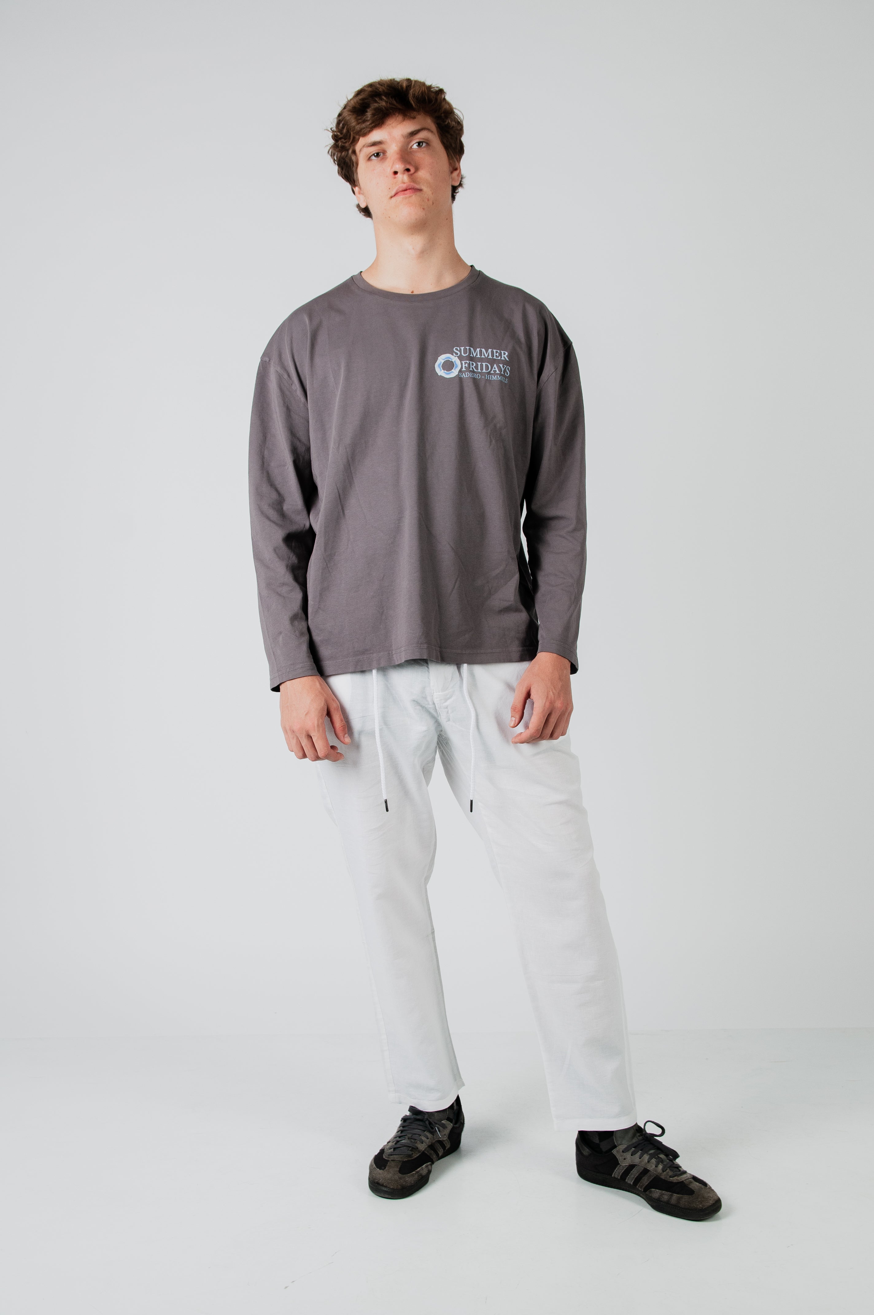 Camiseta summer manga larga gris