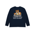CAMISETA NINETIES CEREAL MANGA LARGA AZUL MARINO