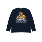 CAMISETA NINETIES CEREAL MANGA LARGA AZUL MARINO