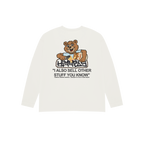 CAMISETA NINETIES CEREAL MANGA LARGA BLANCA