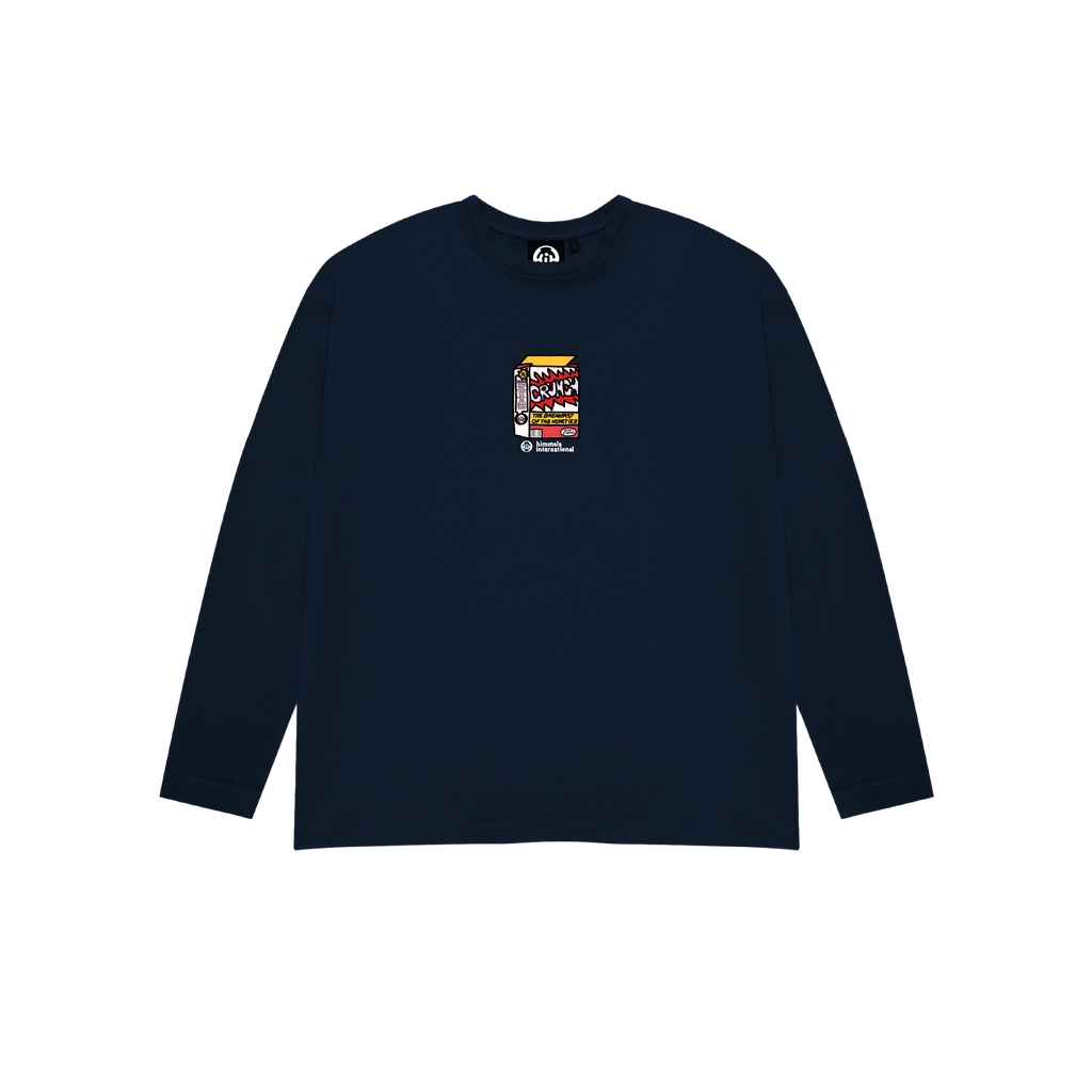 CAMISETA NINETIES CEREAL MANGA LARGA AZUL MARINO