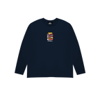 CAMISETA NINETIES CEREAL MANGA LARGA AZUL MARINO