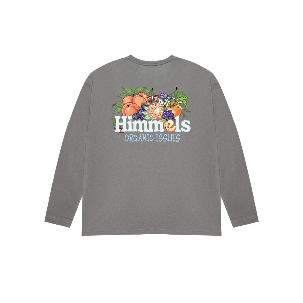 CAMISETA ORGANIC ISSUES MANGA LARGA CHARCOAL