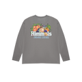 CAMISETA ORGANIC ISSUES MANGA LARGA CHARCOAL