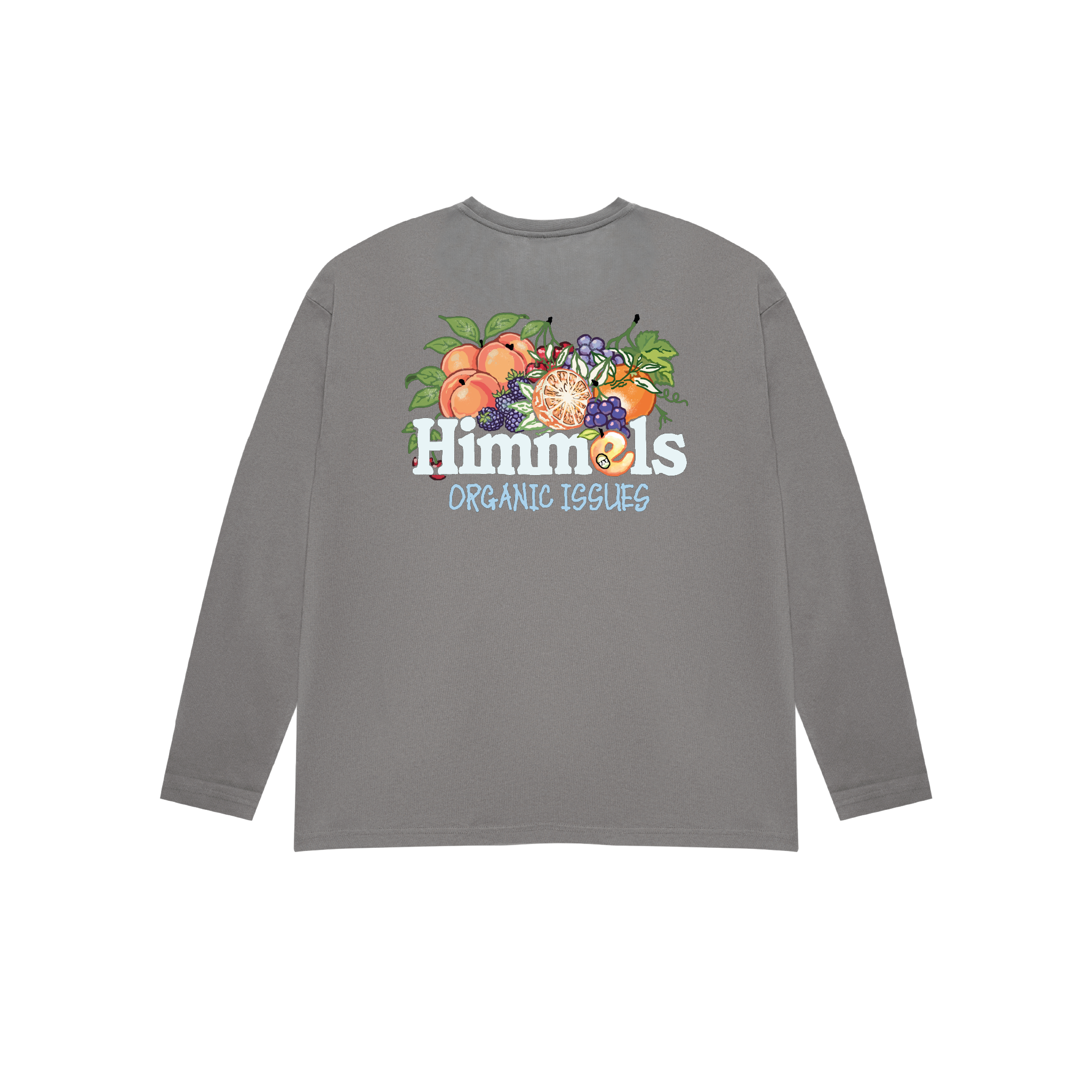 CAMISETA ORGANIC ISSUES MANGA LARGA CHARCOAL
