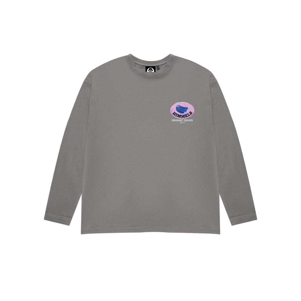 CAMISETA ORGANIC ISSUES MANGA LARGA CHARCOAL